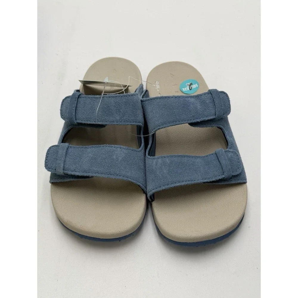 Reef Kids Ojai Sandals Suede Dusk Blue New Size 2 Boys Girls MSRP: $39.99